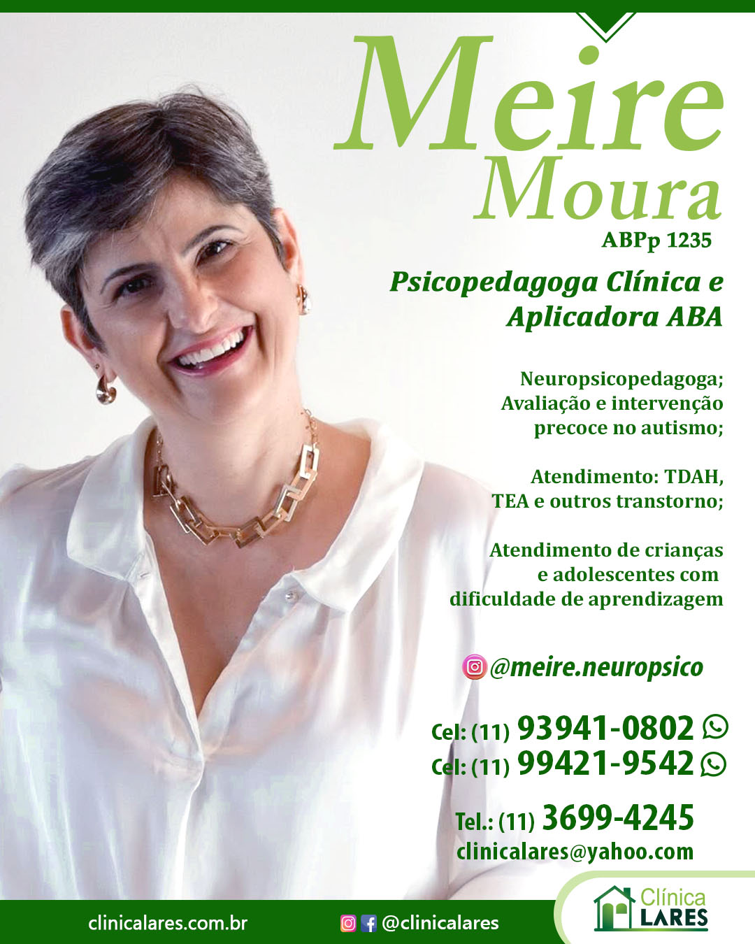Meire Moura - Psicopedagoga Clínica e Aplicadora ABA