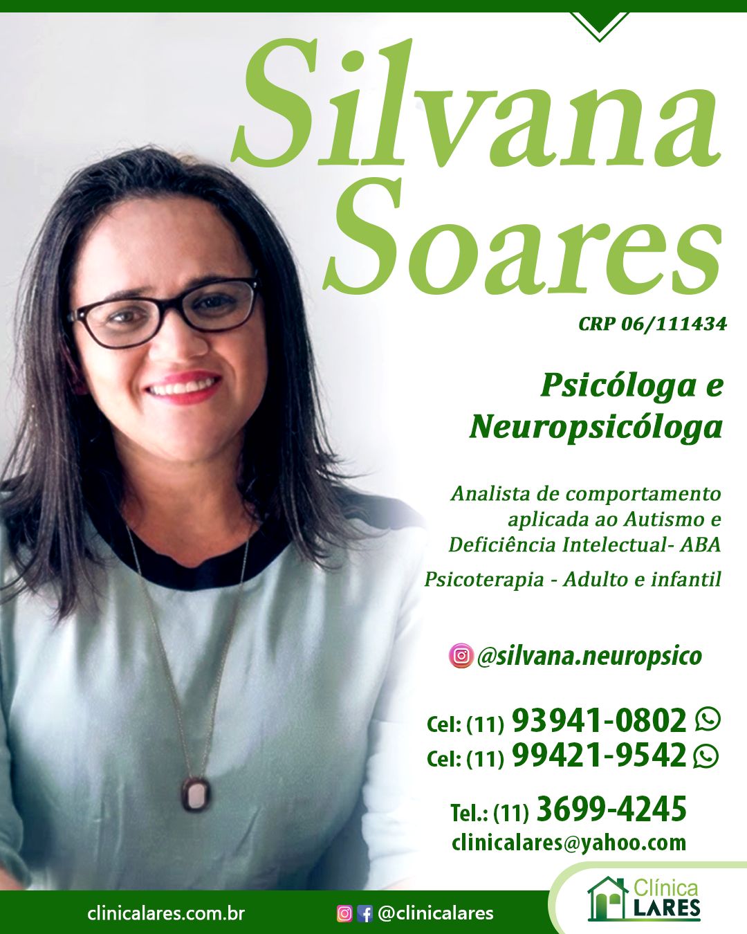 Silvana Soares - Psicóloga e Neuropsicóloga
