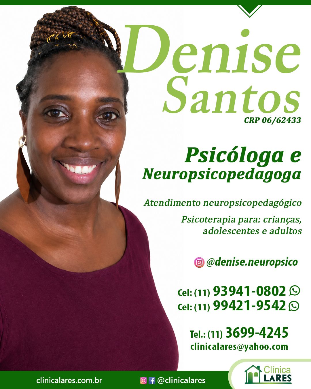 Denise Santos - Psicóloga e Neuropsicopedagoga