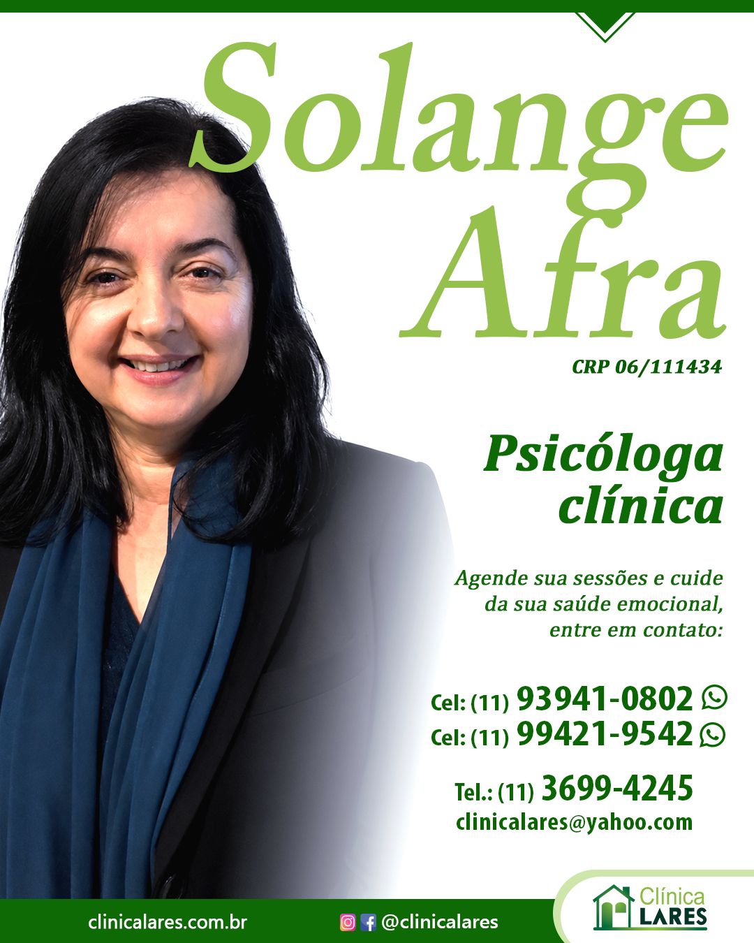 Solange Afra - Psicóloga Clínica